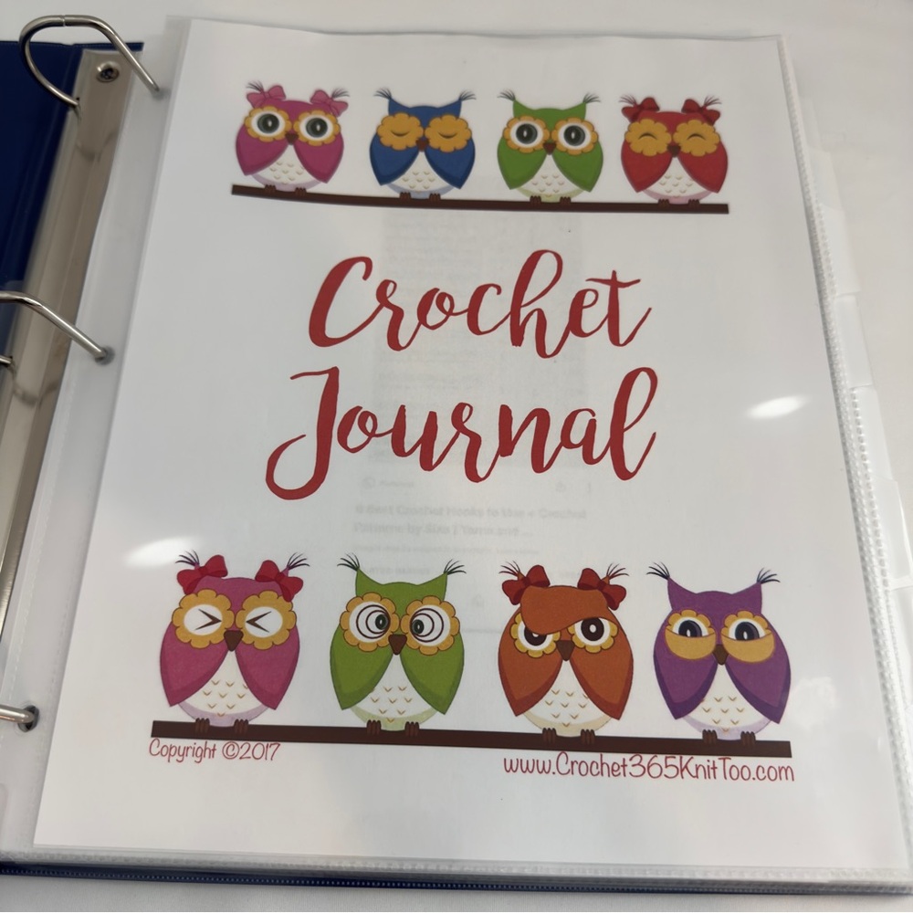 Crochet Project Binder With Over 40 Patterns - Picture 2 of 11